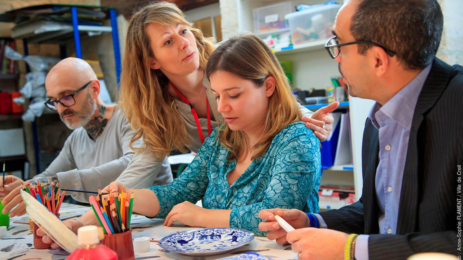Workshop voor volwassenen in het Musée Gallé-Juillet