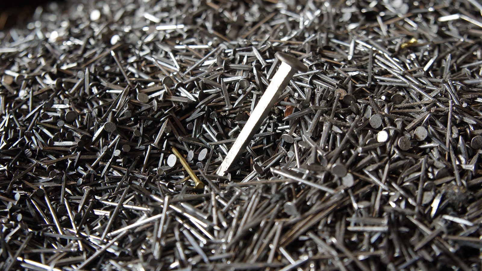 Détail de clous à la Clouterie Rivierre