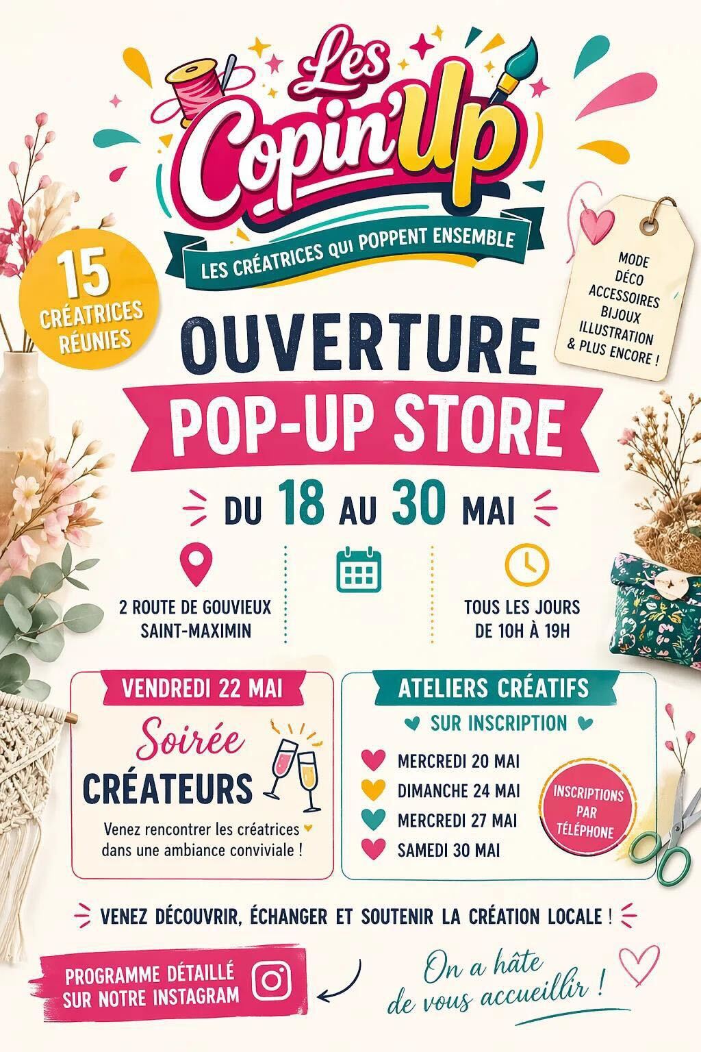 Ouverture « Pop up store »