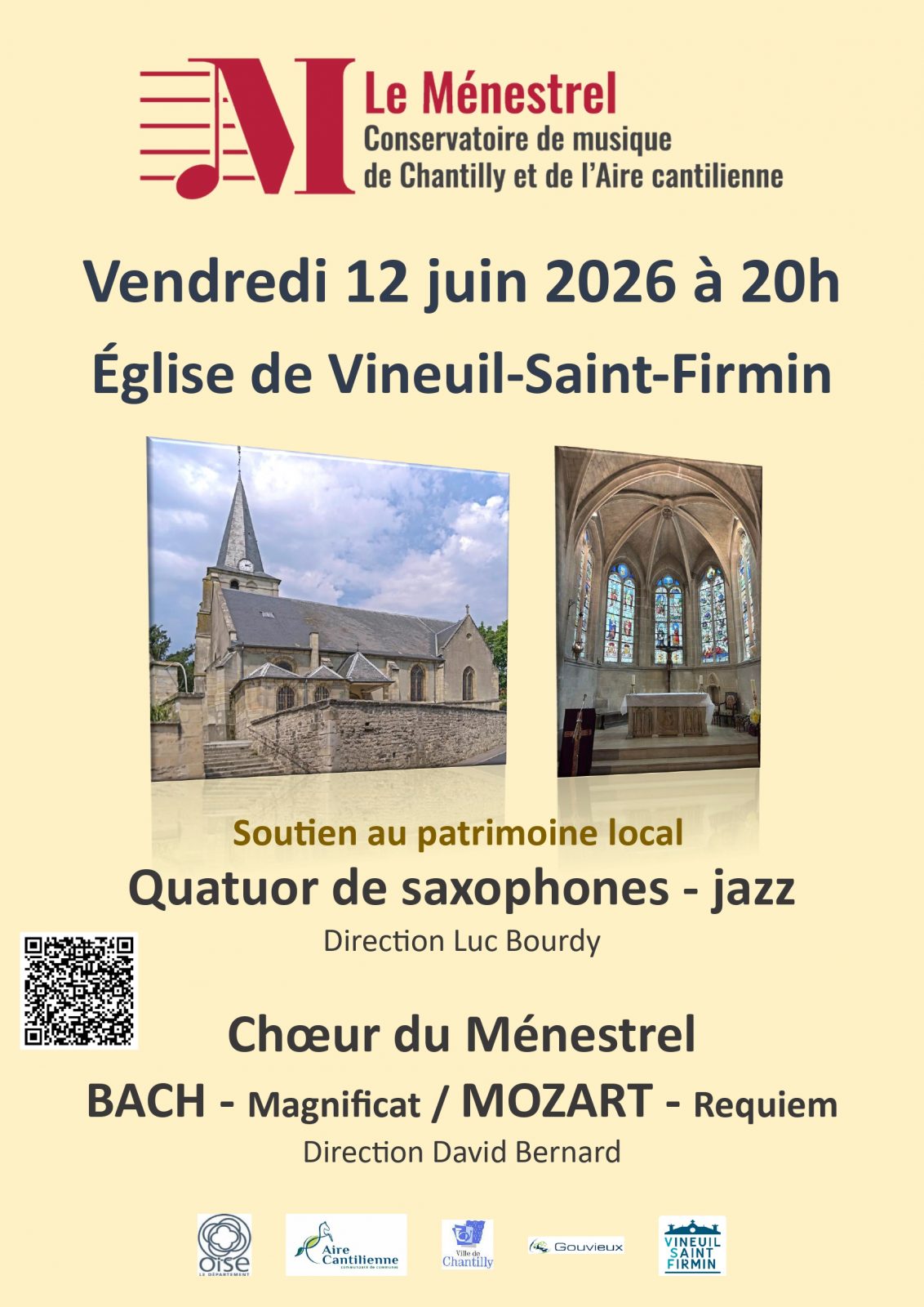 Concert du Ménestrel à l&rsquo;église de Vineuil-Saint-Firmin