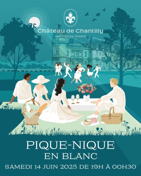 Pique-nique en Blanc au château de Chantilly