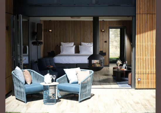 The rooms at Domaine du Verbois