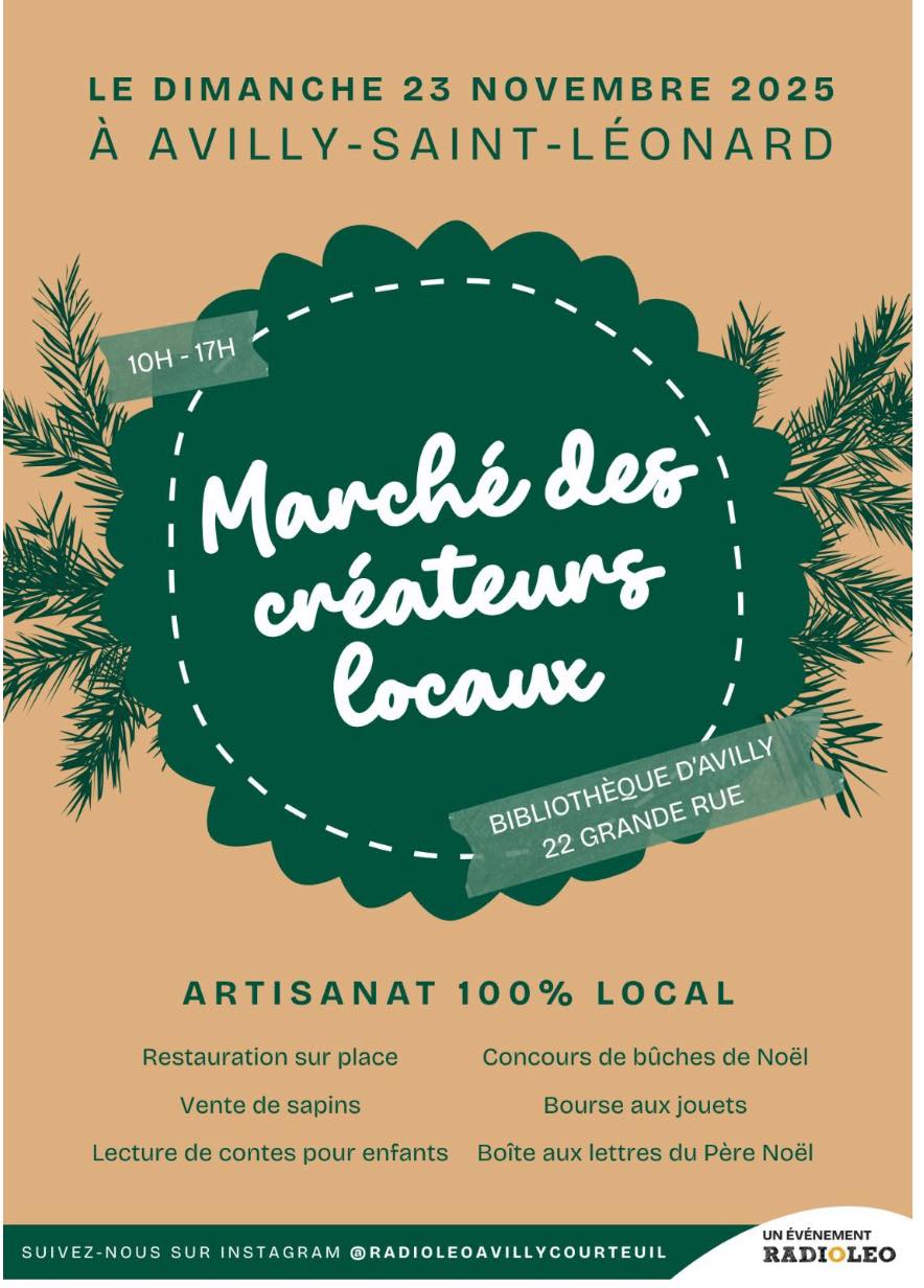 Marché des créateurs locaux à Avilly-Saint-Léonard