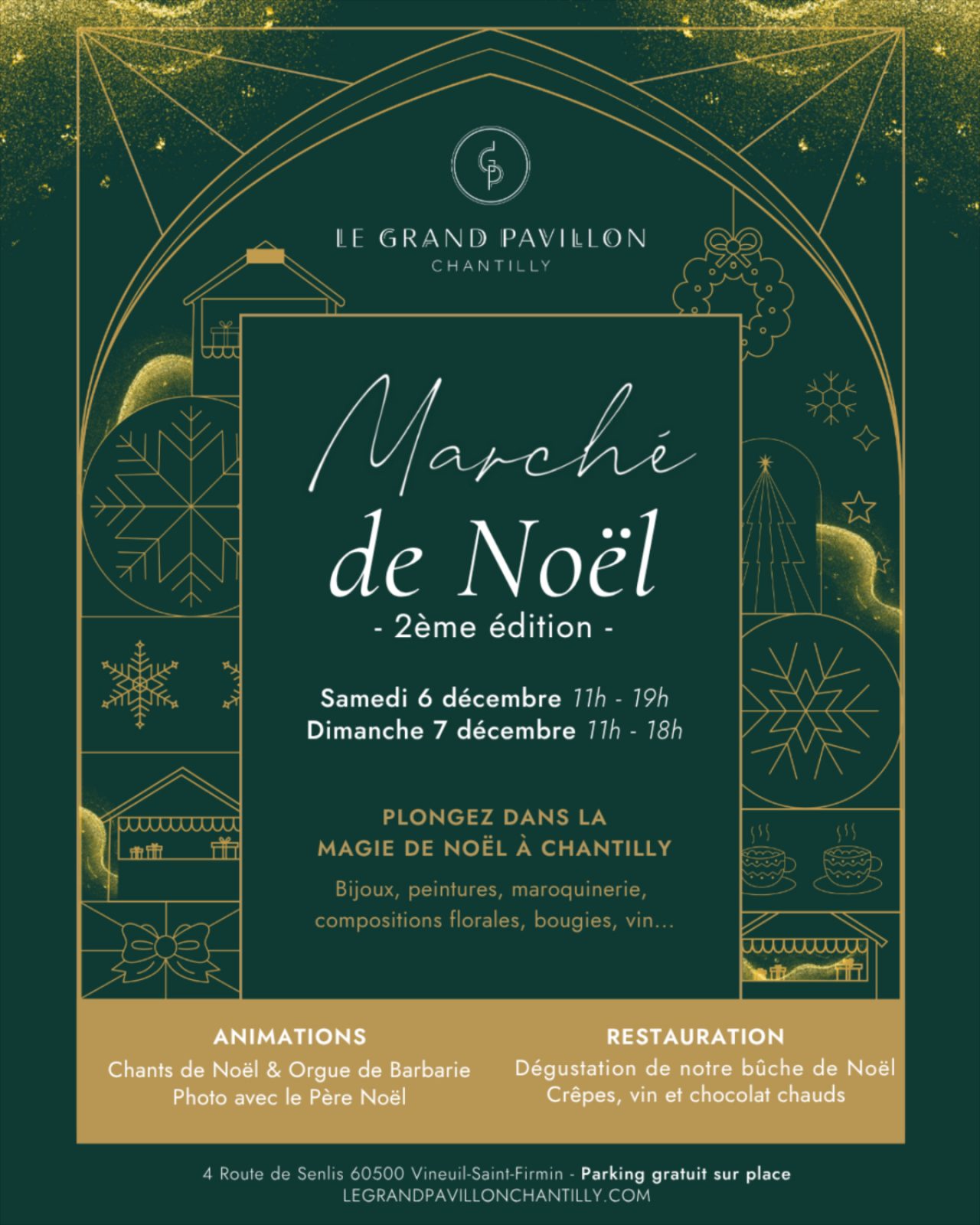Marché de Noël au Grand Pavillon de Chantilly