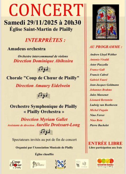 Concert à l'église Saint-Martin de Plailly