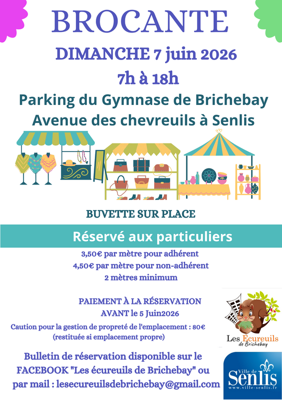 Brocante des écureuils de Bricherbay à Senlis