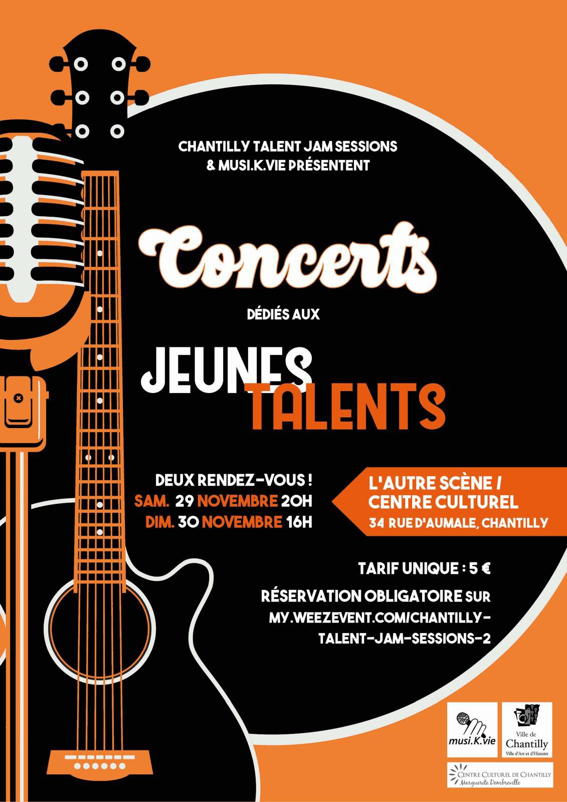 Concerts dédiés aux Jeunes Talents