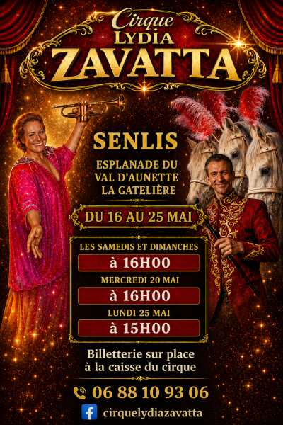 Cirque Lydia Zavatta à l’esplanade du Val d’Aunette de Senlis