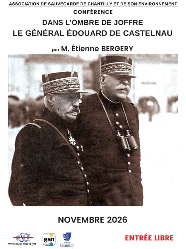 Conférence « Le général Edouard de Castelnau » par l&rsquo;ASCE à la Mairie de Chantilly