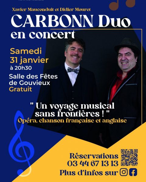 Concert « Carbonn duo » à Gouvieux