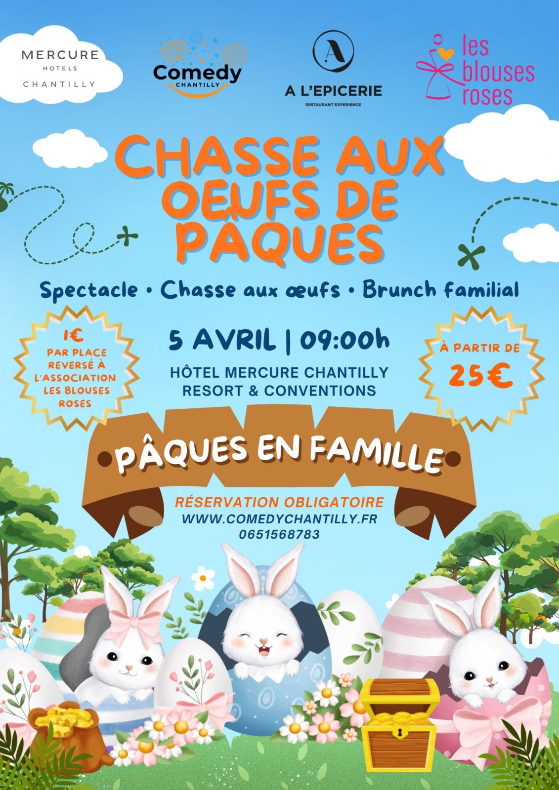 Chasse aux oeufs à l&rsquo;hôtel Mercure de Chantilly