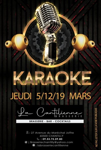 Soirée karaoké à la Brasserie Cantilienne