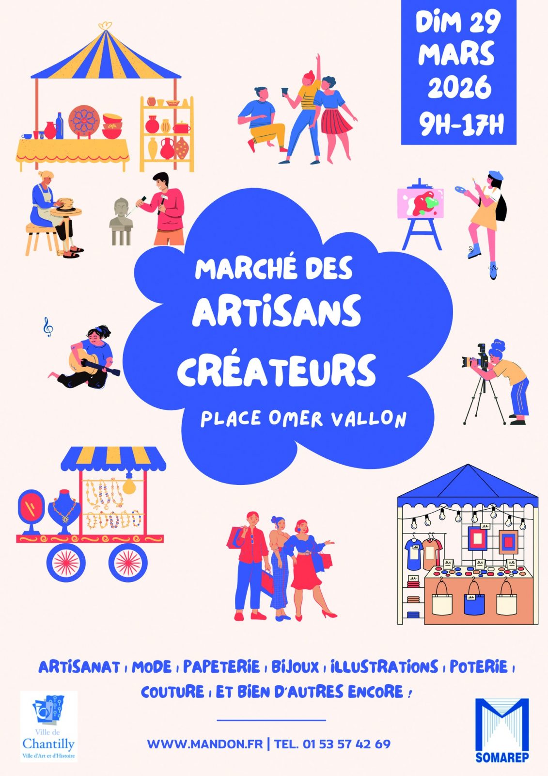 Marché des artisans créateurs à Chantilly