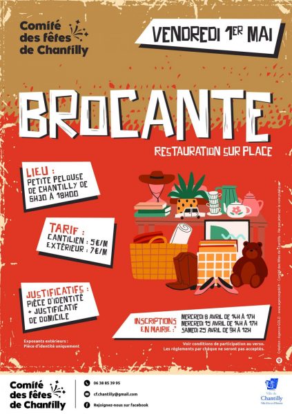 Brocante du comité des fêtes Chantilly