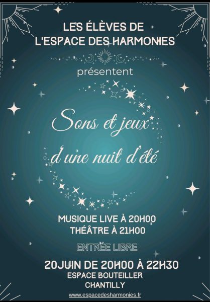 Soirée « Sons et jeux d&rsquo;une nuit d&rsquo;été » à l&rsquo;Espace Bouteiller de Chantilly