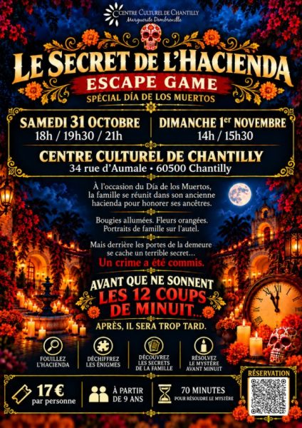 Activité – Escape Game d’Halloween à Chantilly