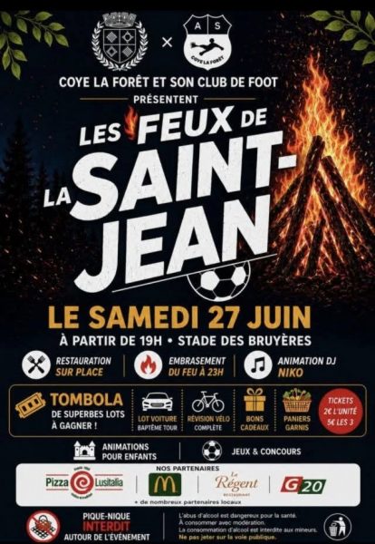 Feux de la St Jean à Coye-la-Forêt