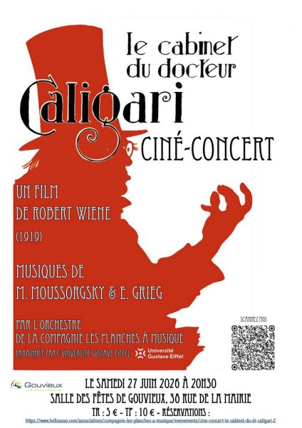 Ciné-Concert « Le Cabinet du Dr Caligari » à la Salle des Fêtes de Gouvieux