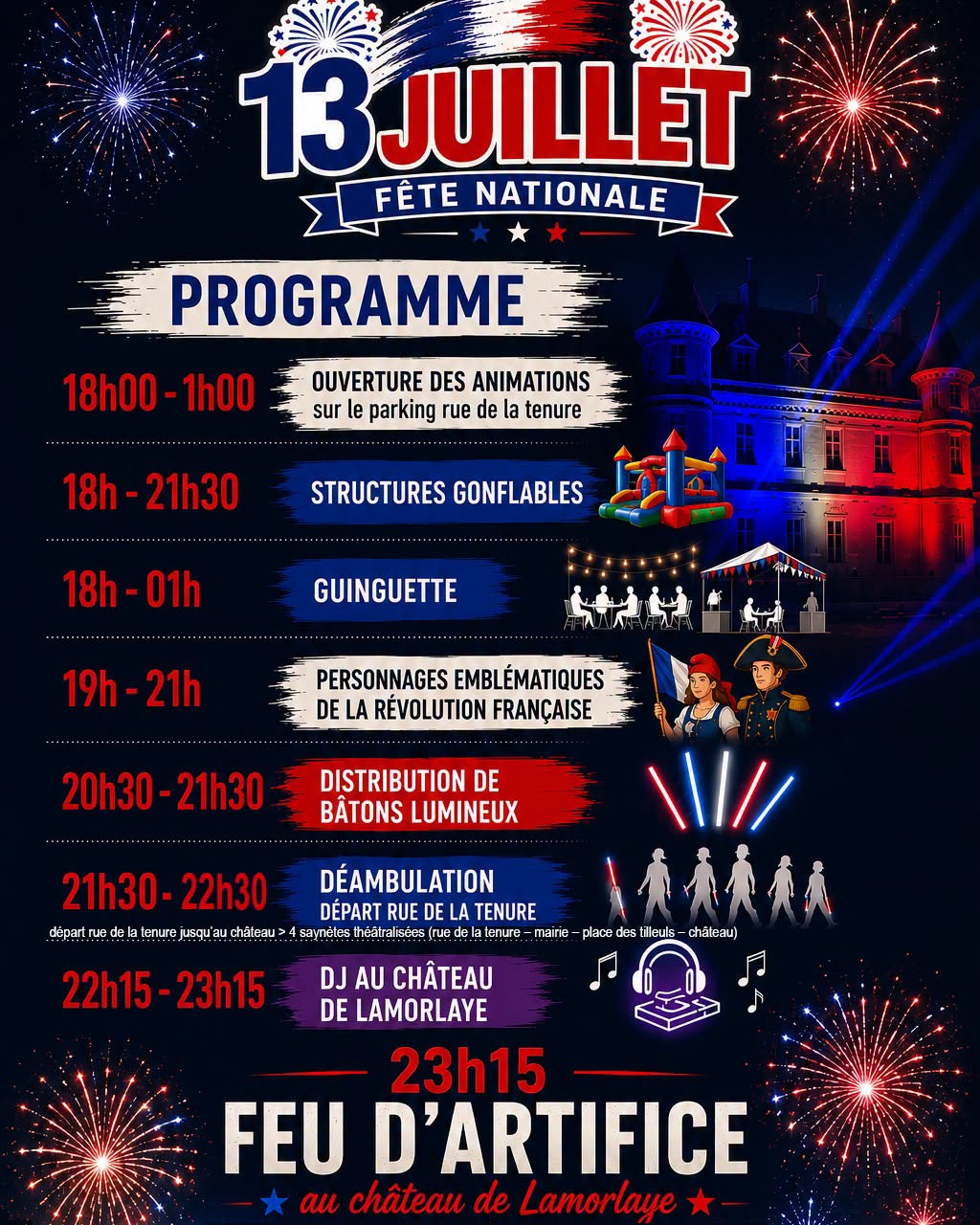 Fête nationale à Lamorlaye