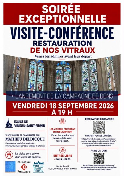 Visite-Conférence – Les vitraux de l’église de Vineuil-Saint-Firmin