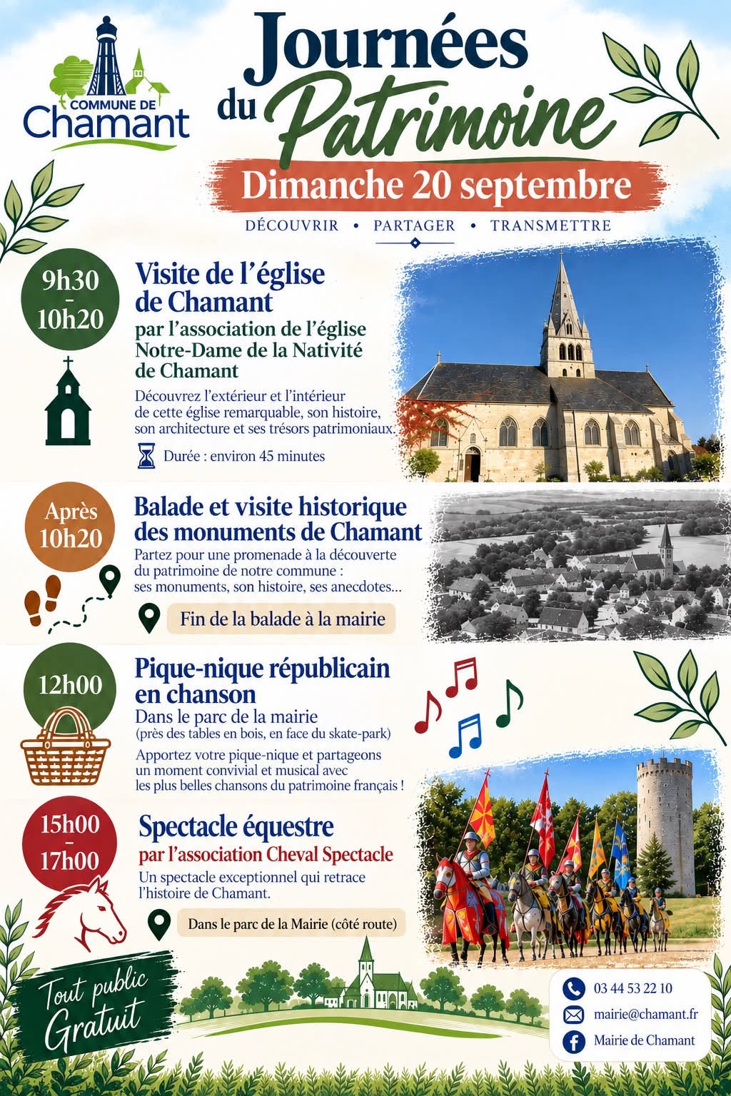 Journées Européennes du Patrimoine 2026 – Chamant