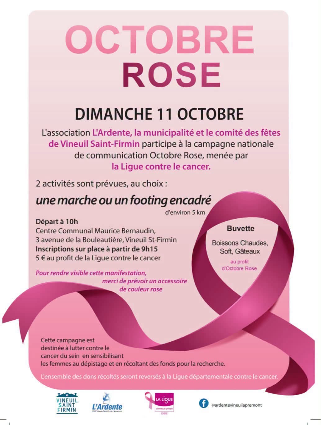 Octobre Rose – Marche à Vineuil-saint-Firmin
