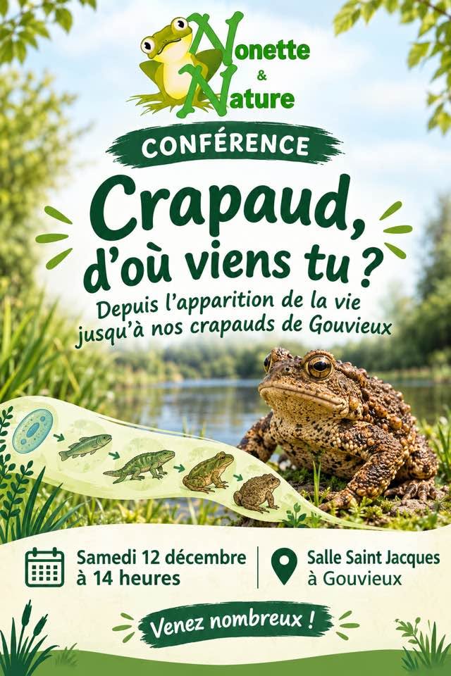 Sortie Nature – « Crapaud, d&rsquo;où viens-tu ? » à Coye-la-Forêt
