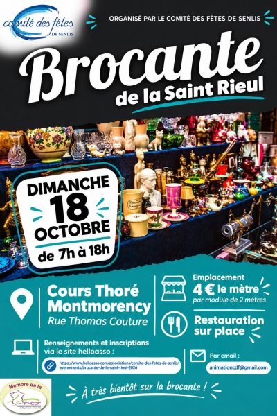 Brocante – la Saint-Rieul à Senlis