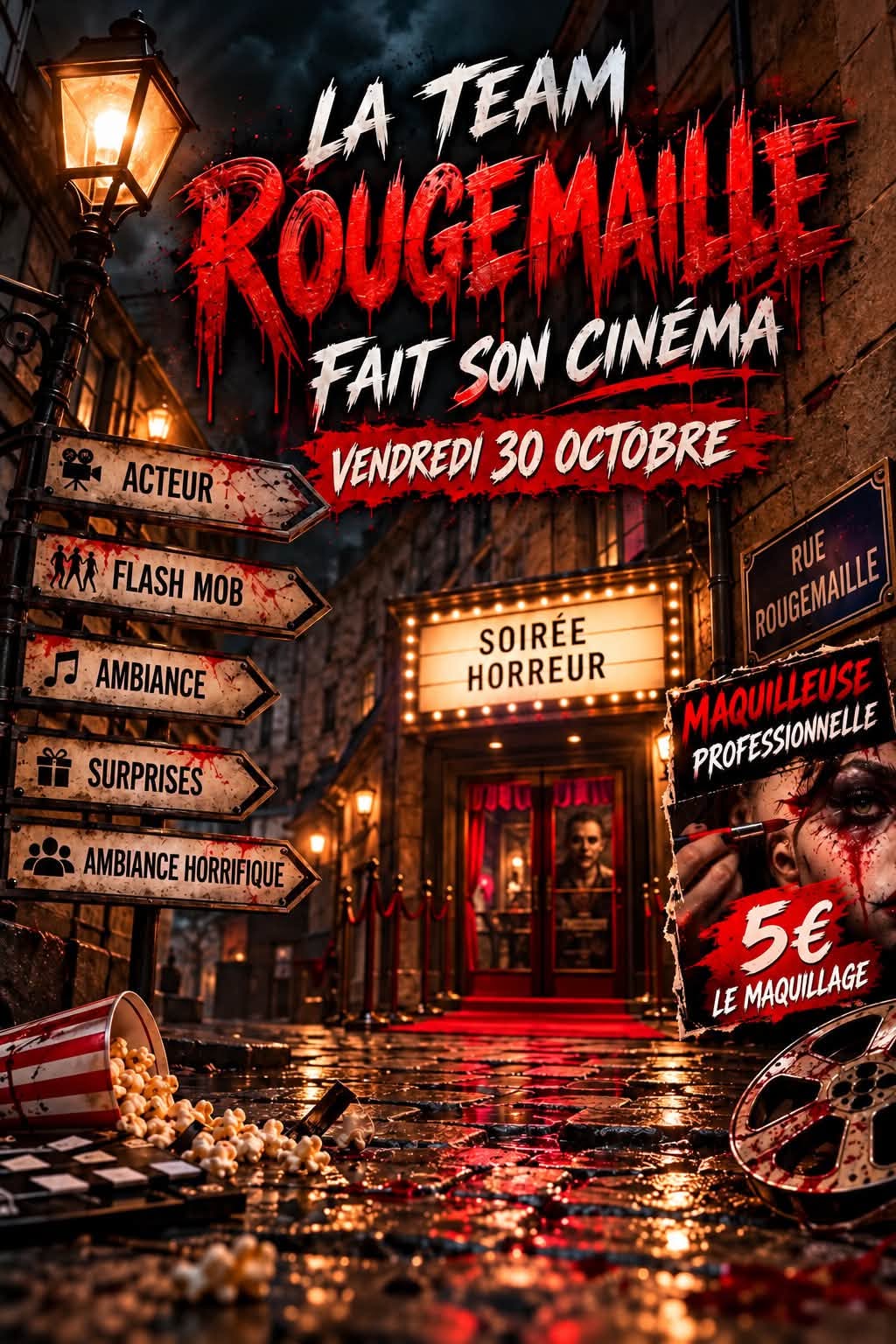 Soirée Halloween rue Rougemaille à Senlis