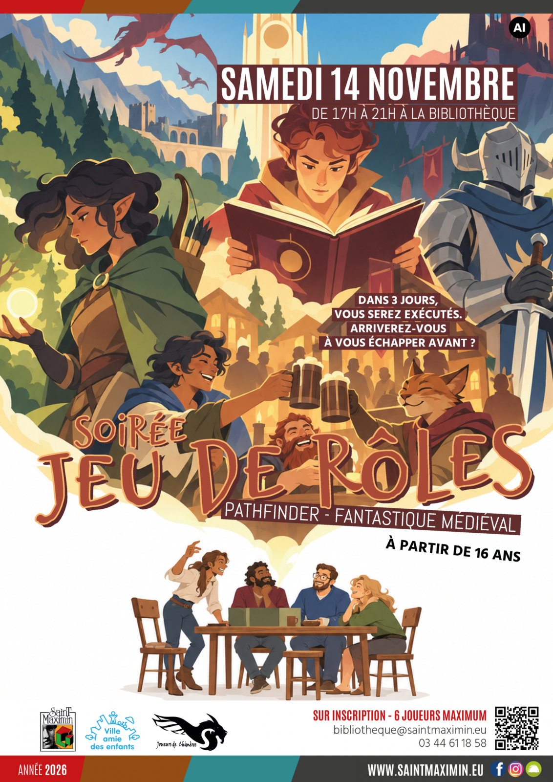 Loisirs | Soirée jeux de rôle