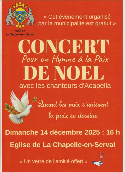 Concert de Noël « Hymne à la Paix » à la Chapelle-en-Serval