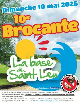 10ème brocante de la base de loisirs de St Leu d&rsquo;Esserent