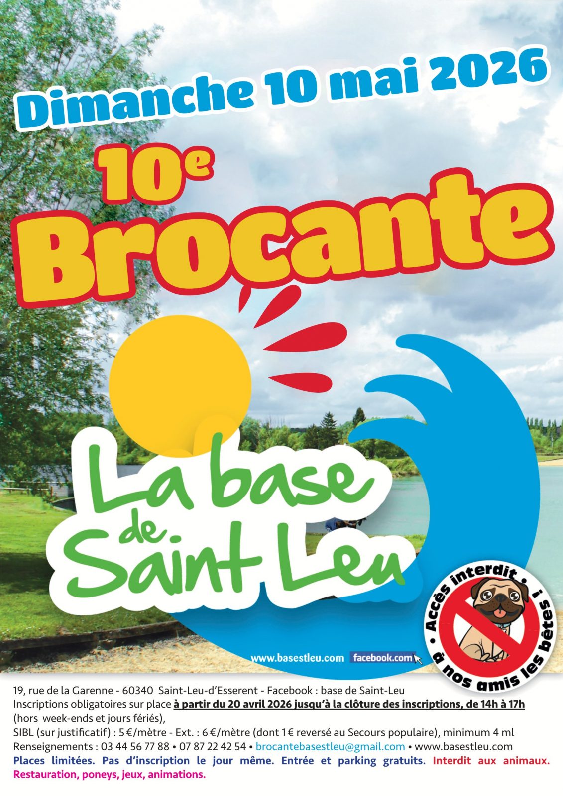 10ème brocante de la base de loisirs de St Leu d&rsquo;Esserent