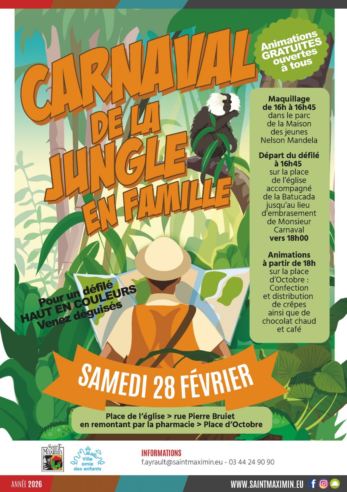 Carnaval de la jungle en famille