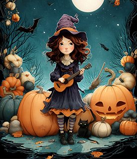 Eine Aufführung zu Halloween