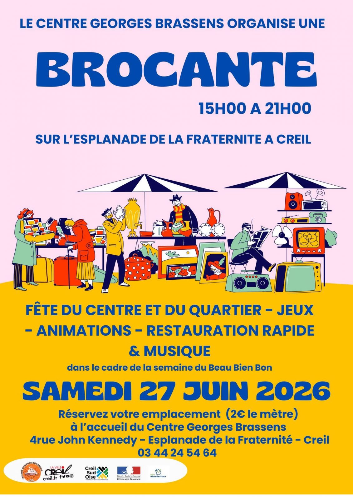 Flea Market and Georges Brassens Centre Festival