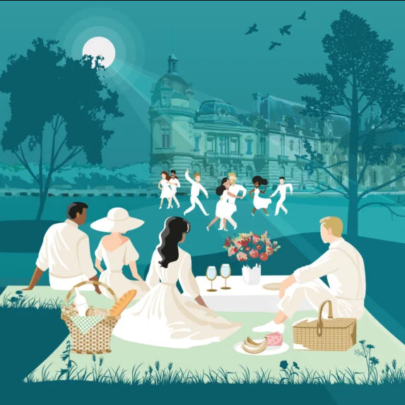 Pique-nique en Blanc au château de Chantilly  COMPLET