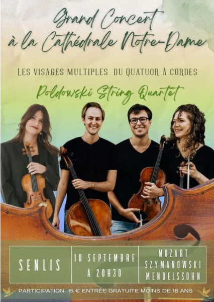 Concert Quatuor à Cordes à la Cathédrale Notre-Dame de Senlis
