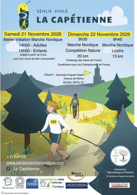 Marche nordique – La Capétienne à Senlis