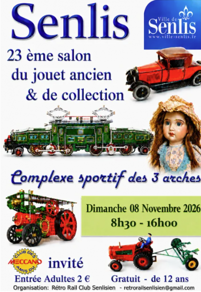 23ème salon du jouet ancien et de collection à Senlis