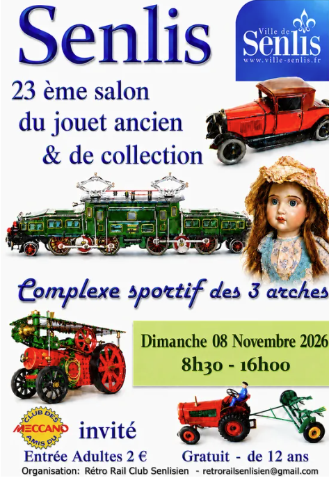 23ème salon du jouet ancien et de collection à Senlis