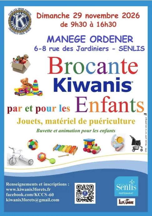 Brocante Kiwanis par et pour les enfants au Manège Ordener