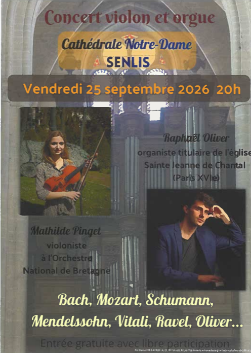 Concert – Violon et orgue à Senlis