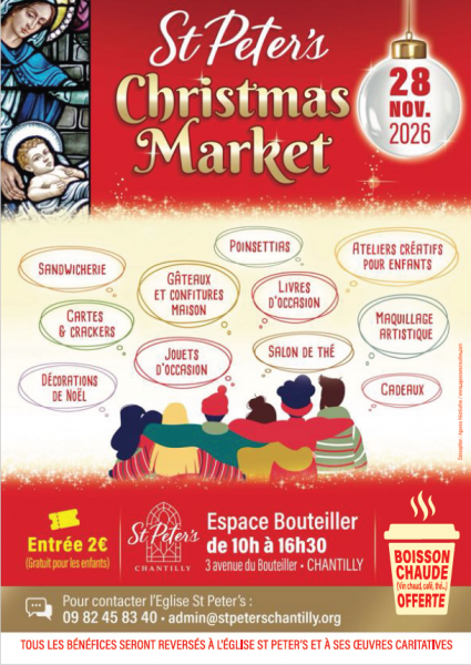 Marché de Noël de l’église Saint Peter de Chantilly