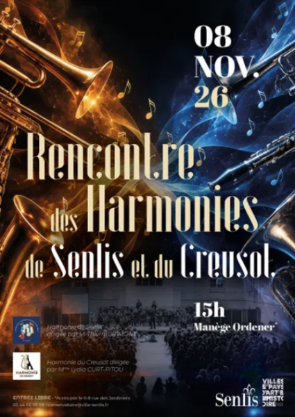 Concert – Rencontre entre les Harmonies de Senlis et du Creusot à Senlis