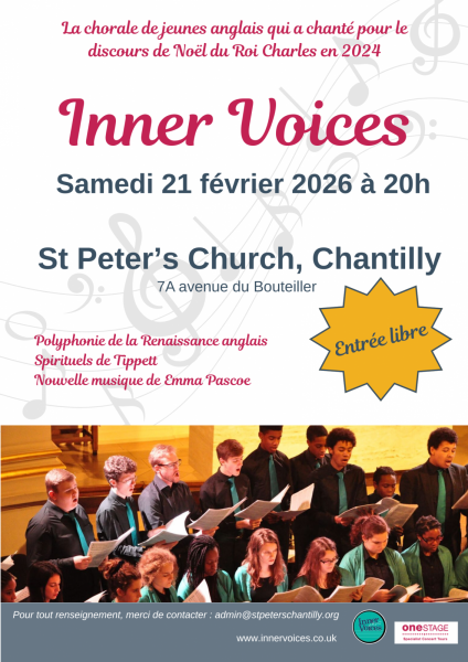 Chorale Inner Voices à Saint Peter&rsquo;s Church à Chantilly