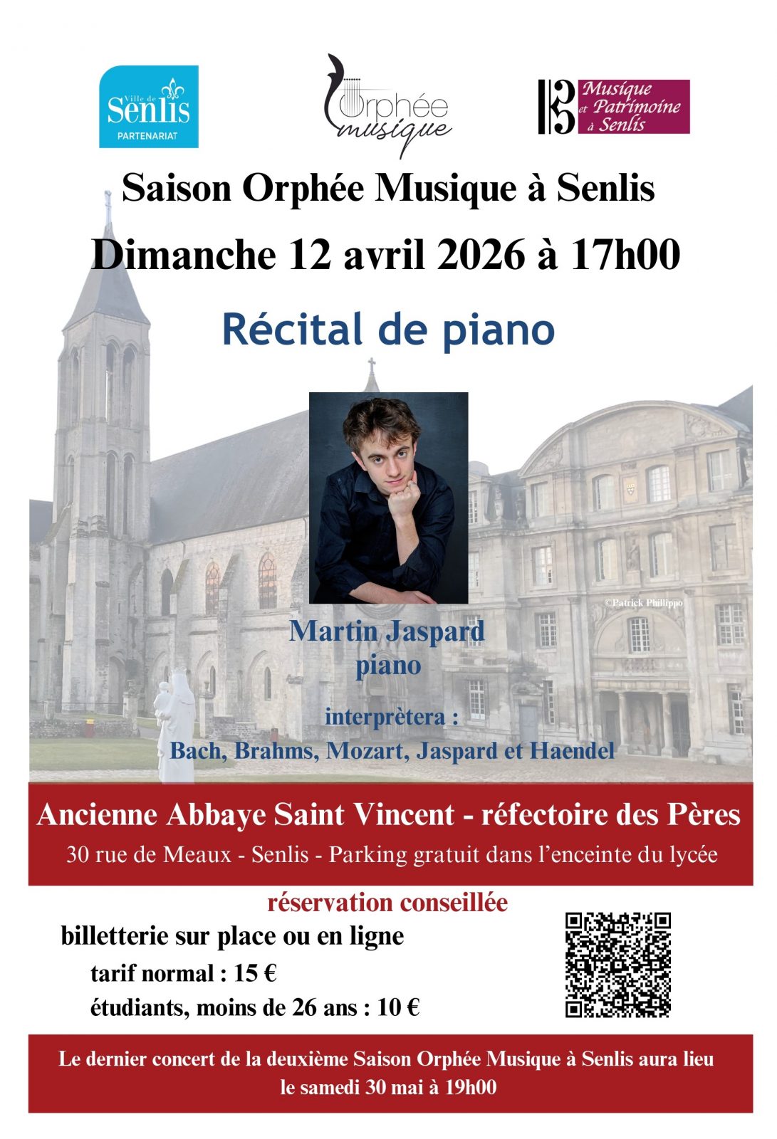 Récital de Piano à l&rsquo;Abbaye Saint-Vincent à Senlis