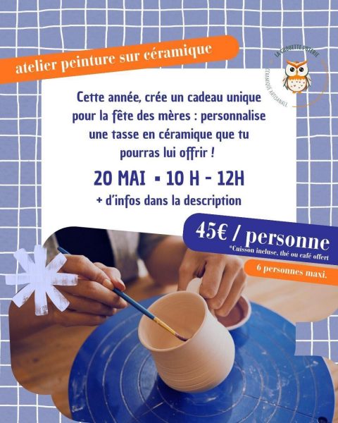 Atelier | Peinture sur céramique pour la fête des mères