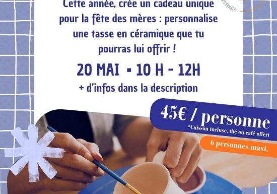 Atelier | Peinture sur céramique pour la fête des mères
