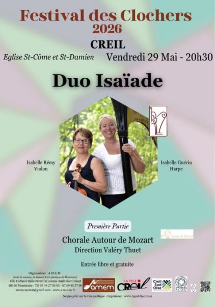 Festival des Clochers 2026 | Concert à Creil